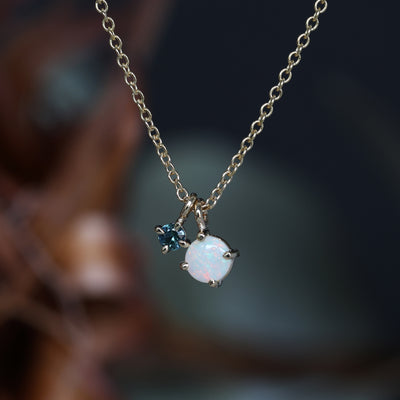 ROUND OPAL & SAPPHIRE / NECKLACE II