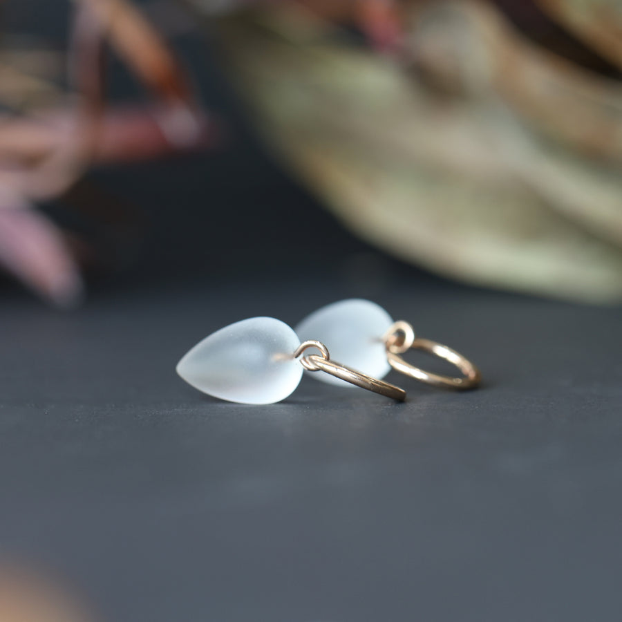 ROCK CRYSTAL / HOOP EARRINGS III