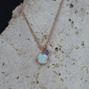 ROUND OPAL & LAVENDER SAPPHIRE / NECKLACE
