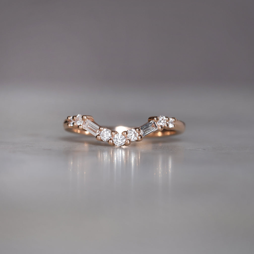 TRILOGY FIT ART DECO / WEDDING BAND