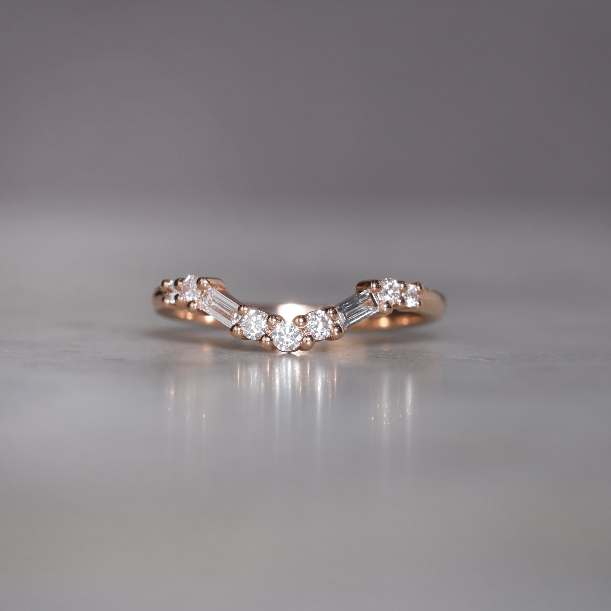 TRILOGY FIT ART DECO / WEDDING BAND