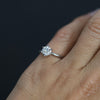 ROUND WHITE DIAMOND / LOTUS SOLITAIRE V