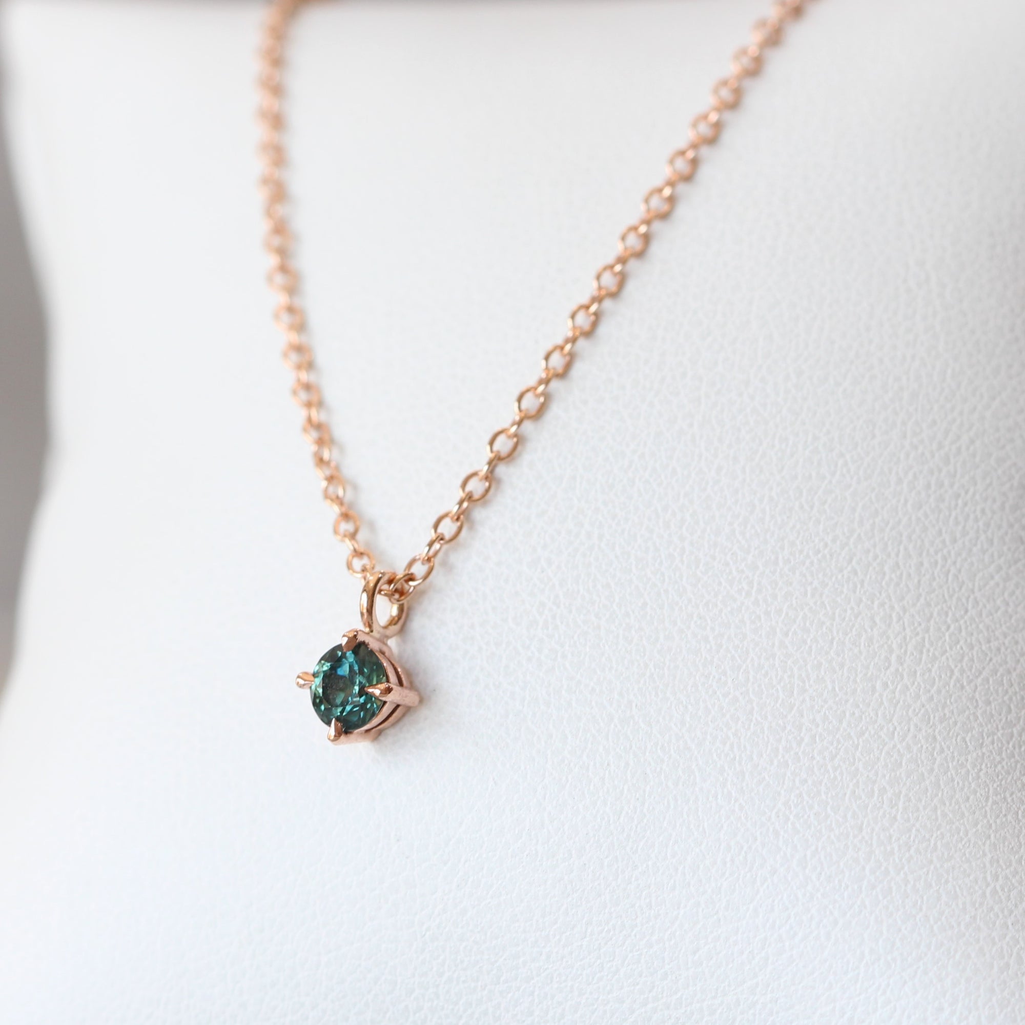 Fleur' Teal Australian Sapphire and Diamond Necklace | Jason Ree – Jason  Ree Design
