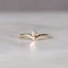 CHAMPAGNE DIAMOND / CHEVRON RING
