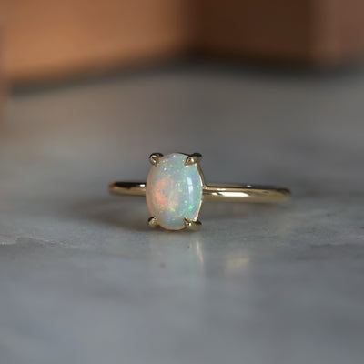OVAL CUT OPAL RING Meg Maskell Fine Jewellery