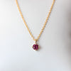 ROUND RUBY / NECKLACE
