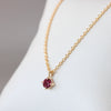 ROUND RUBY / NECKLACE