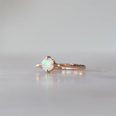 ROUND OPAL / COMPASS RING