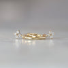 Starburst diamond hoop earrings