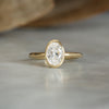 BRIDIE / 1.08ct OVAL DIAMOND BEZEL SOLITAIRE