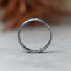 Tantalum groove Mens wedding band side