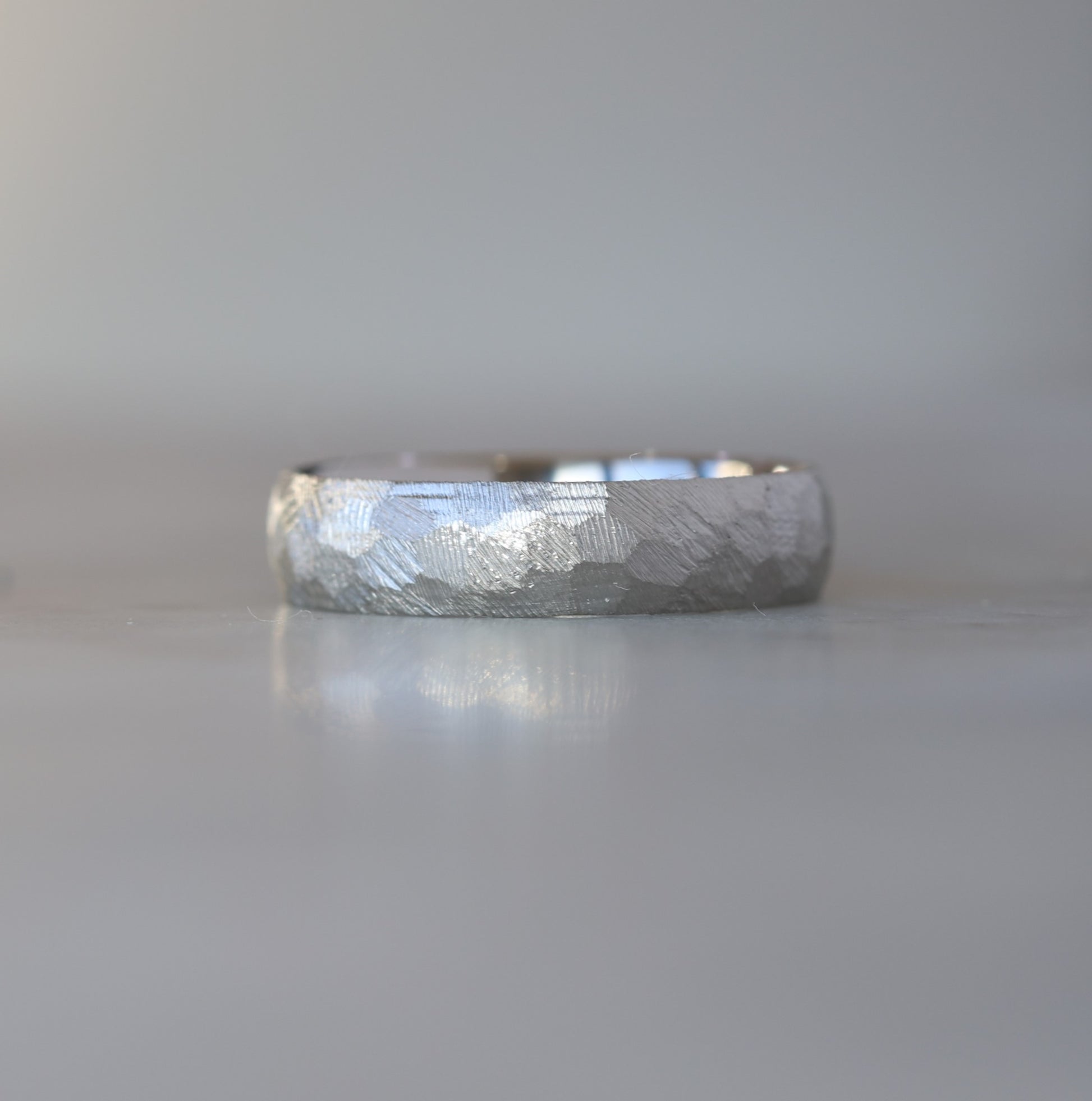 Signature Textured Wedding Band Half Round
