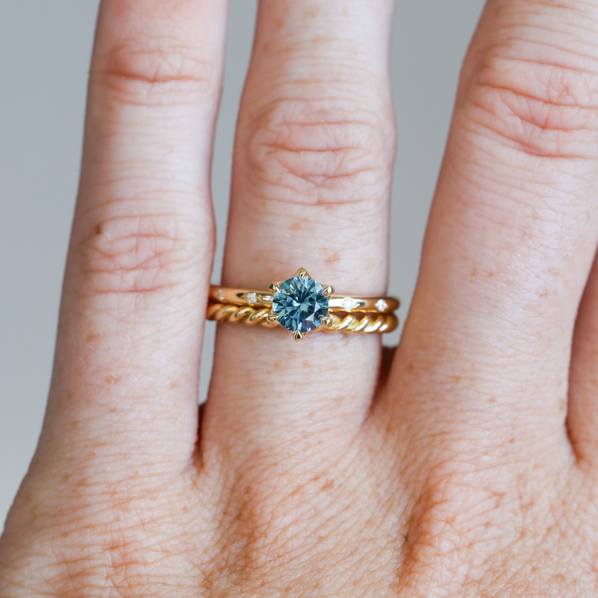 Tight twist wedding band