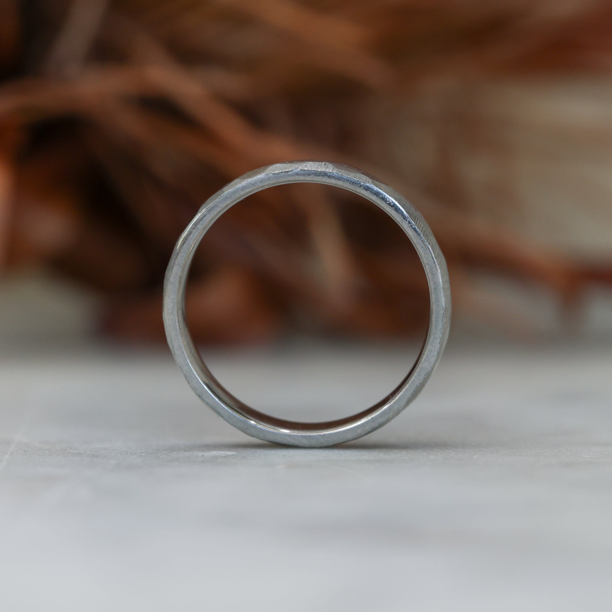 Titanium Signature Textured Wedding Band