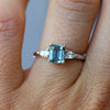 SEAFOAM SAPPHIRE / TRILOGY RING