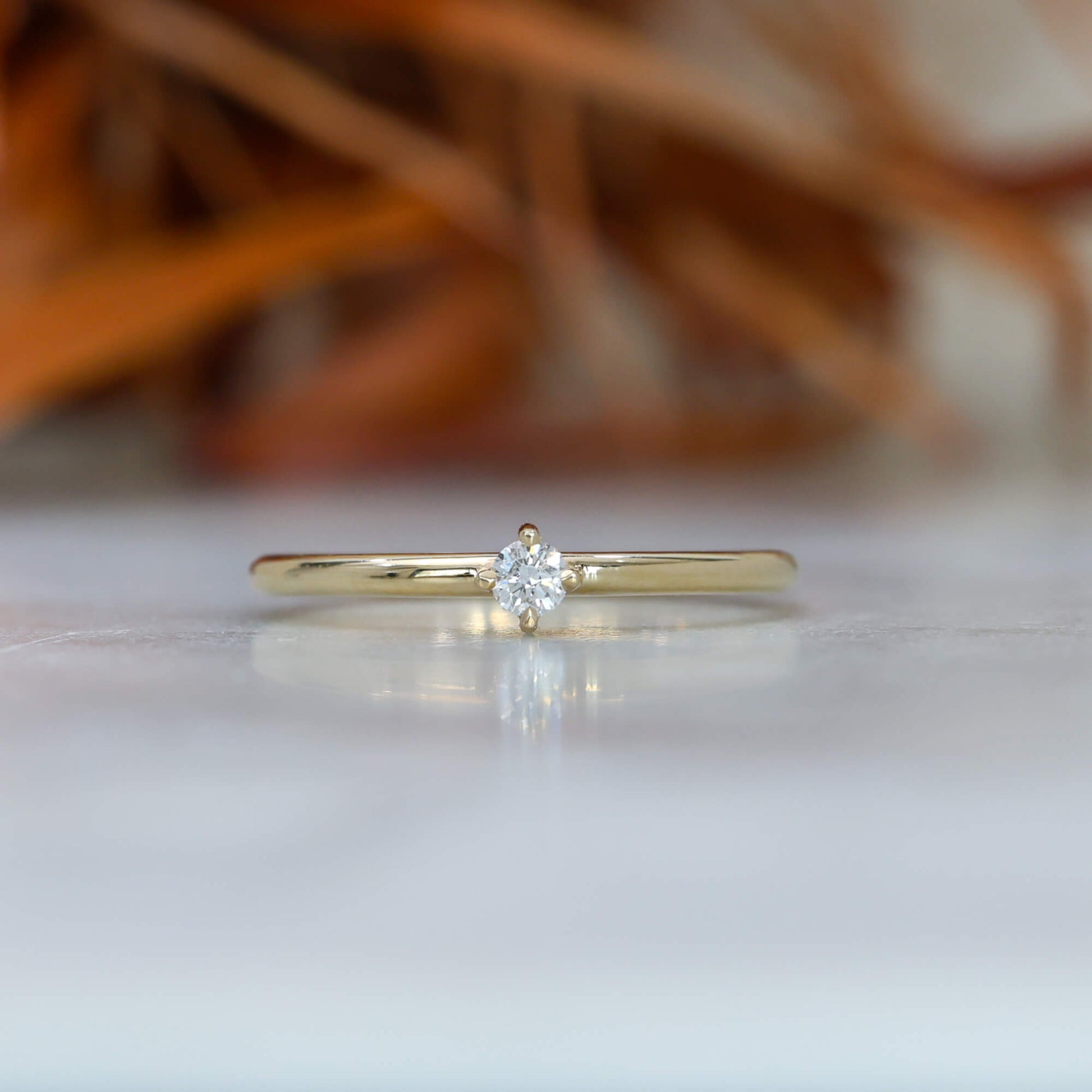 april birthstone stack ring