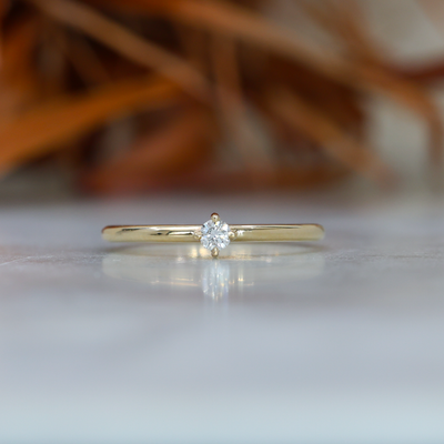 APRIL DIAMOND / BIRTHSTONE STACK RING