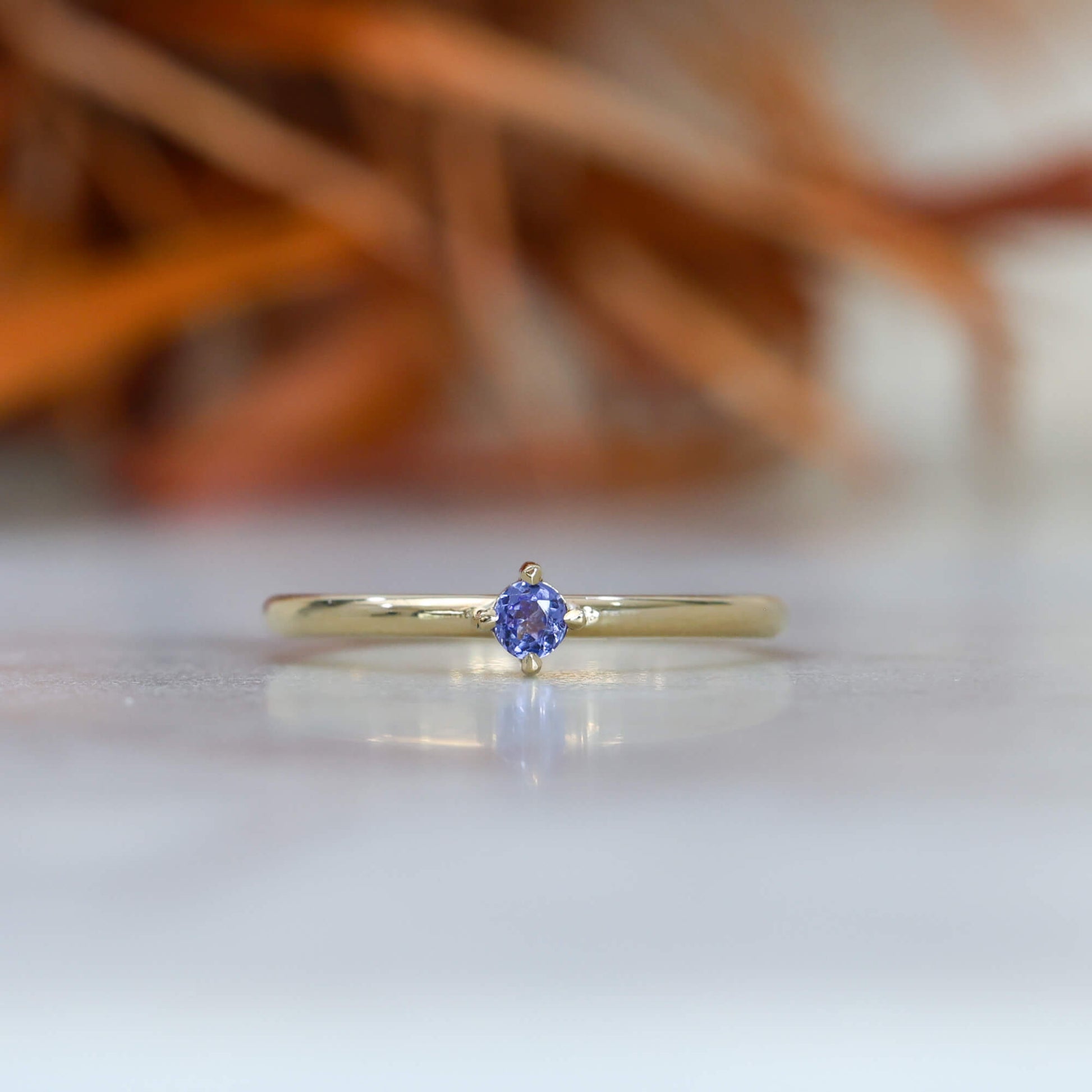 december birthstone stack ring