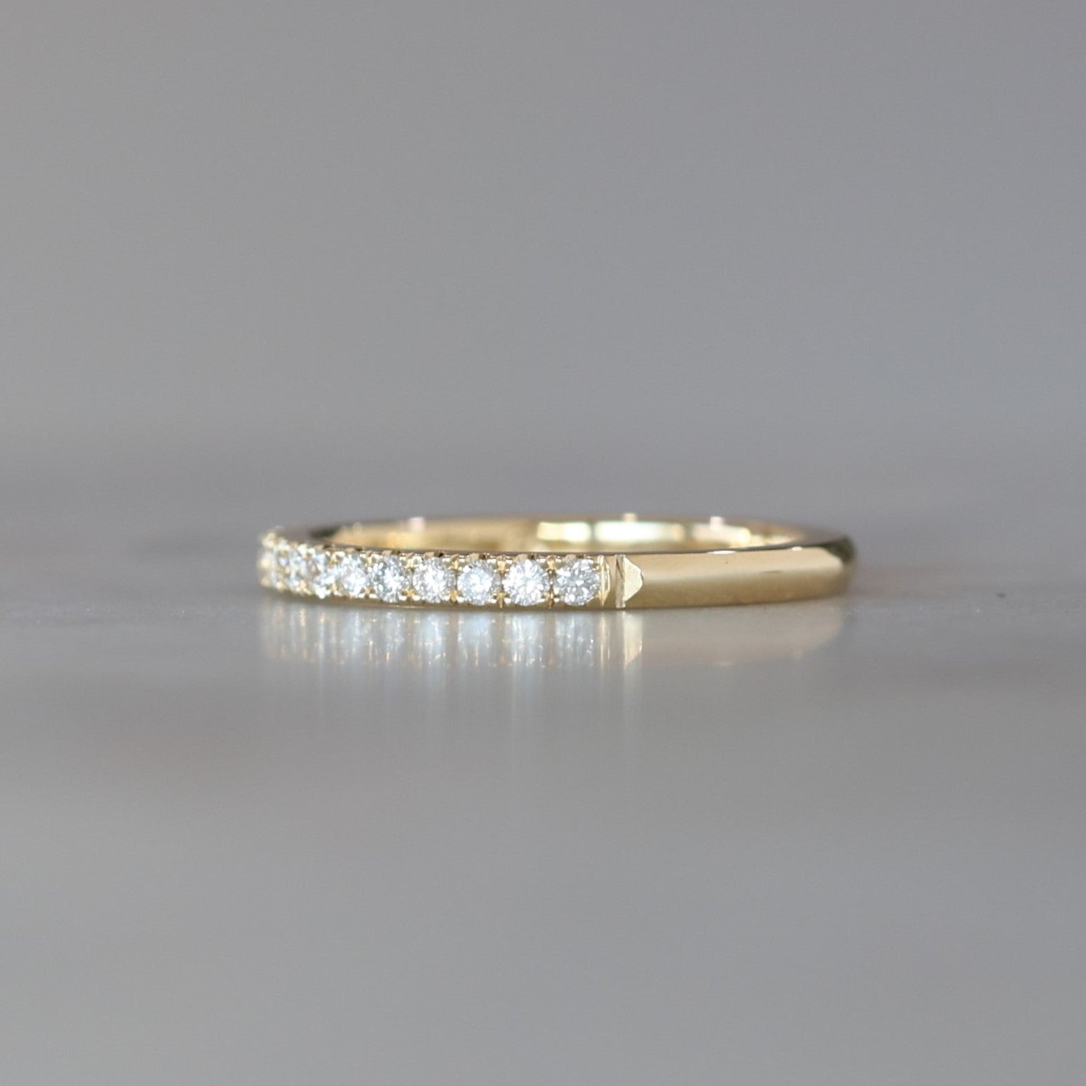 diamond lily wedding band