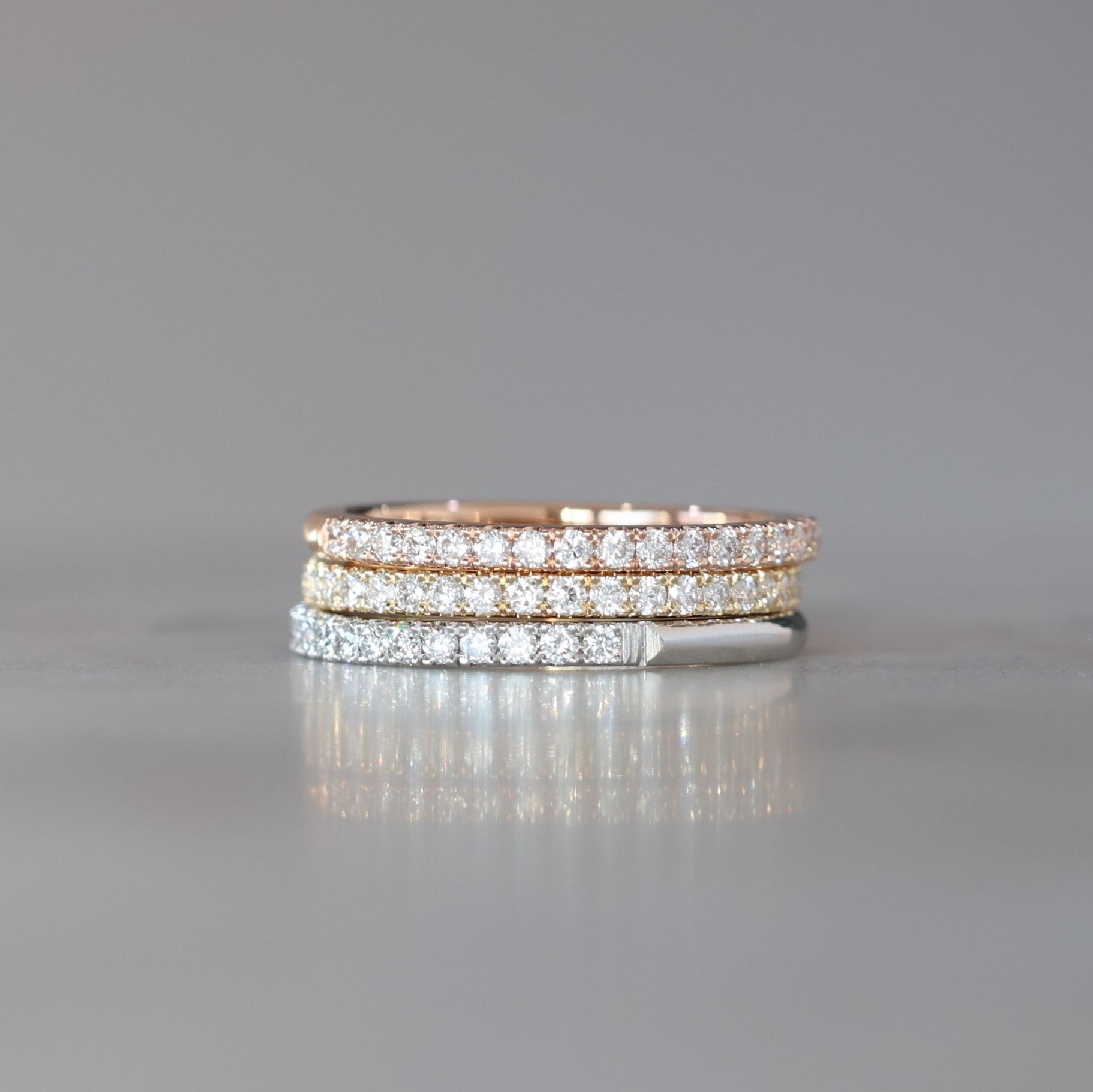 diamond lily wedding band 