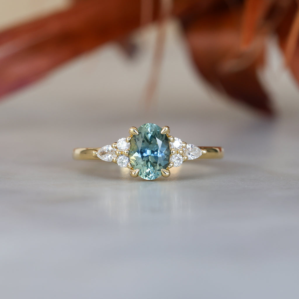 EMMA | 1.00CT OVAL MONTANA SAPPHIRE ENGAGEMENT RING