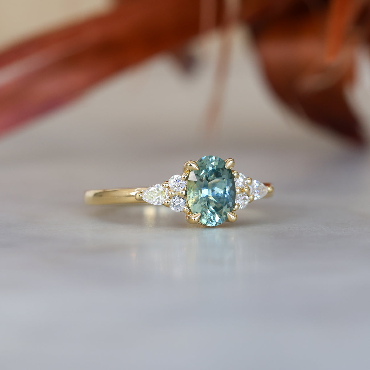 EMMA | 1.00CT OVAL MONTANA SAPPHIRE ENGAGEMENT RING