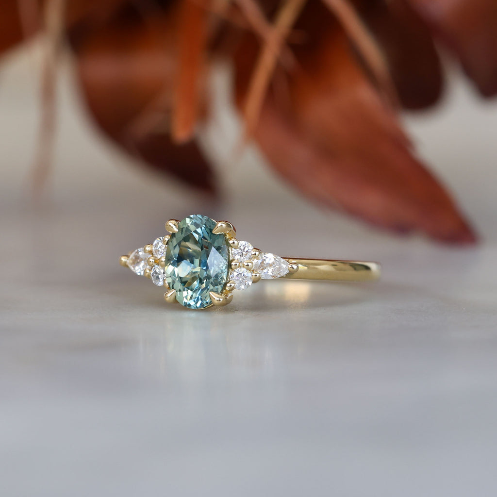 EMMA | 1.00CT OVAL MONTANA SAPPHIRE ENGAGEMENT RING