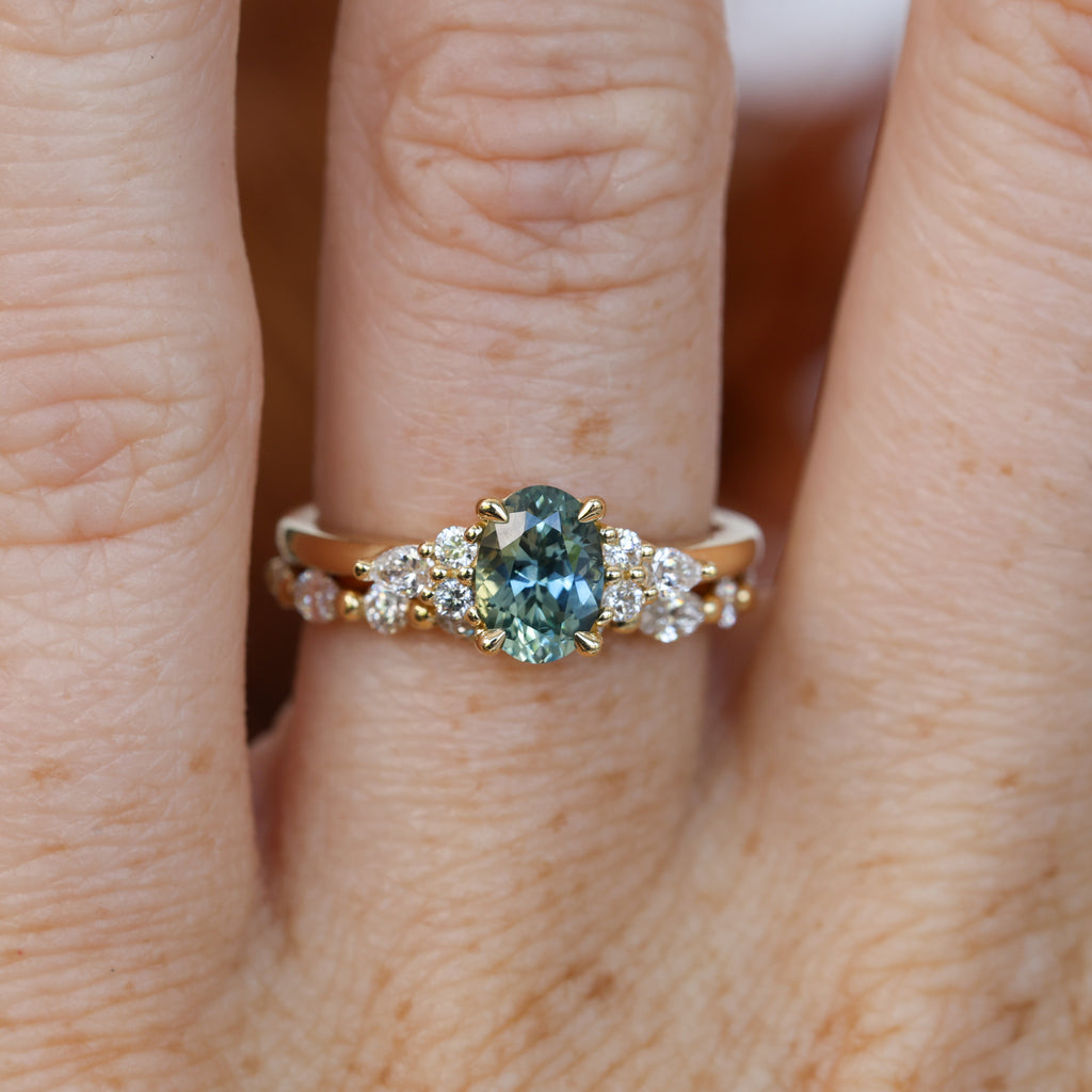 EMMA | 1.00CT OVAL MONTANA SAPPHIRE ENGAGEMENT RING