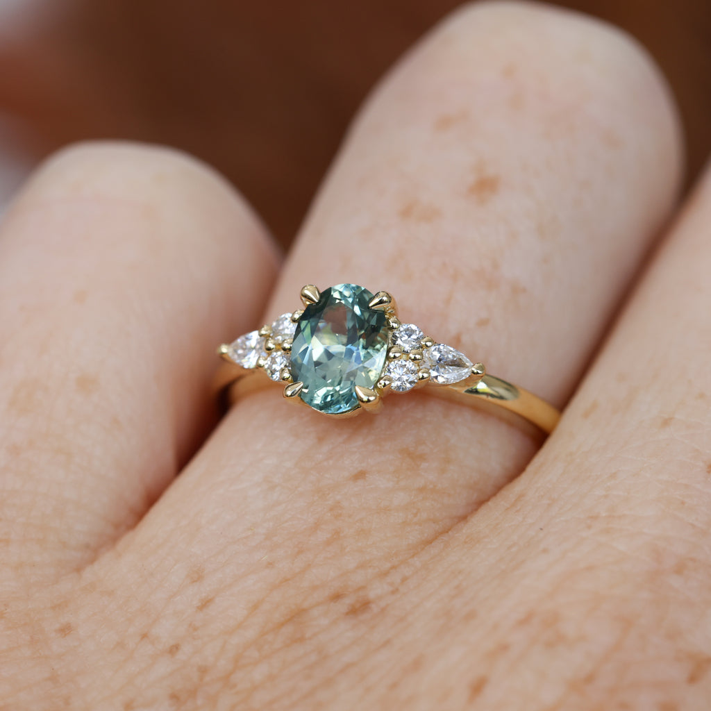 EMMA | 1.00CT OVAL MONTANA SAPPHIRE ENGAGEMENT RING