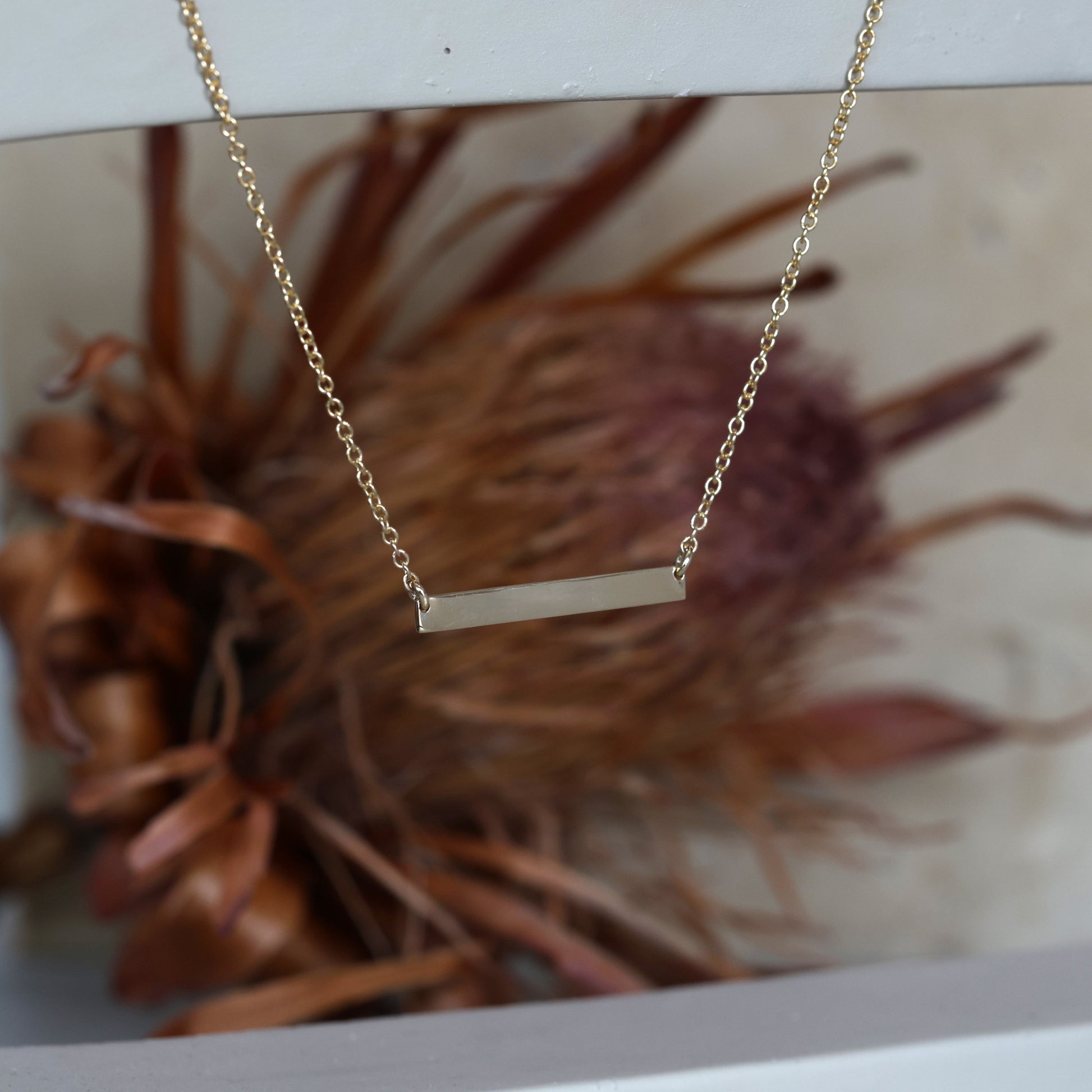 gold bar necklace