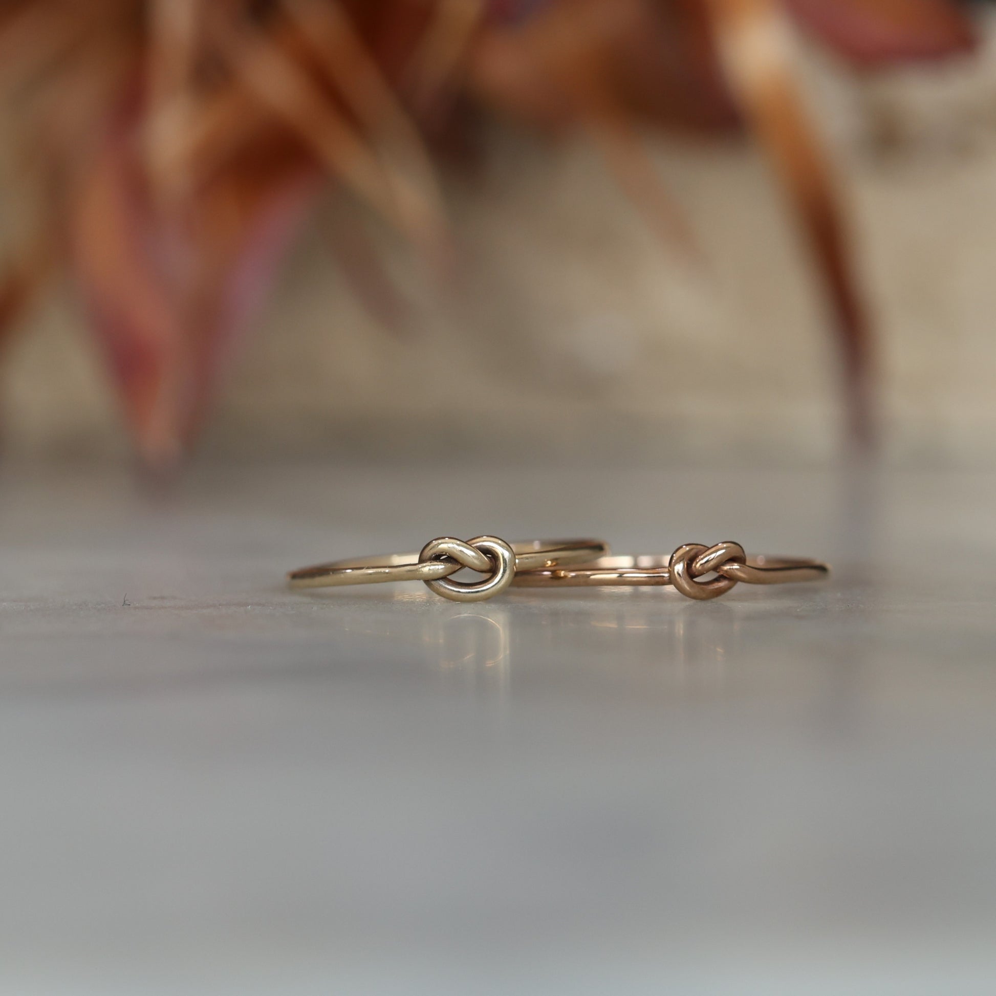 gold knot ring