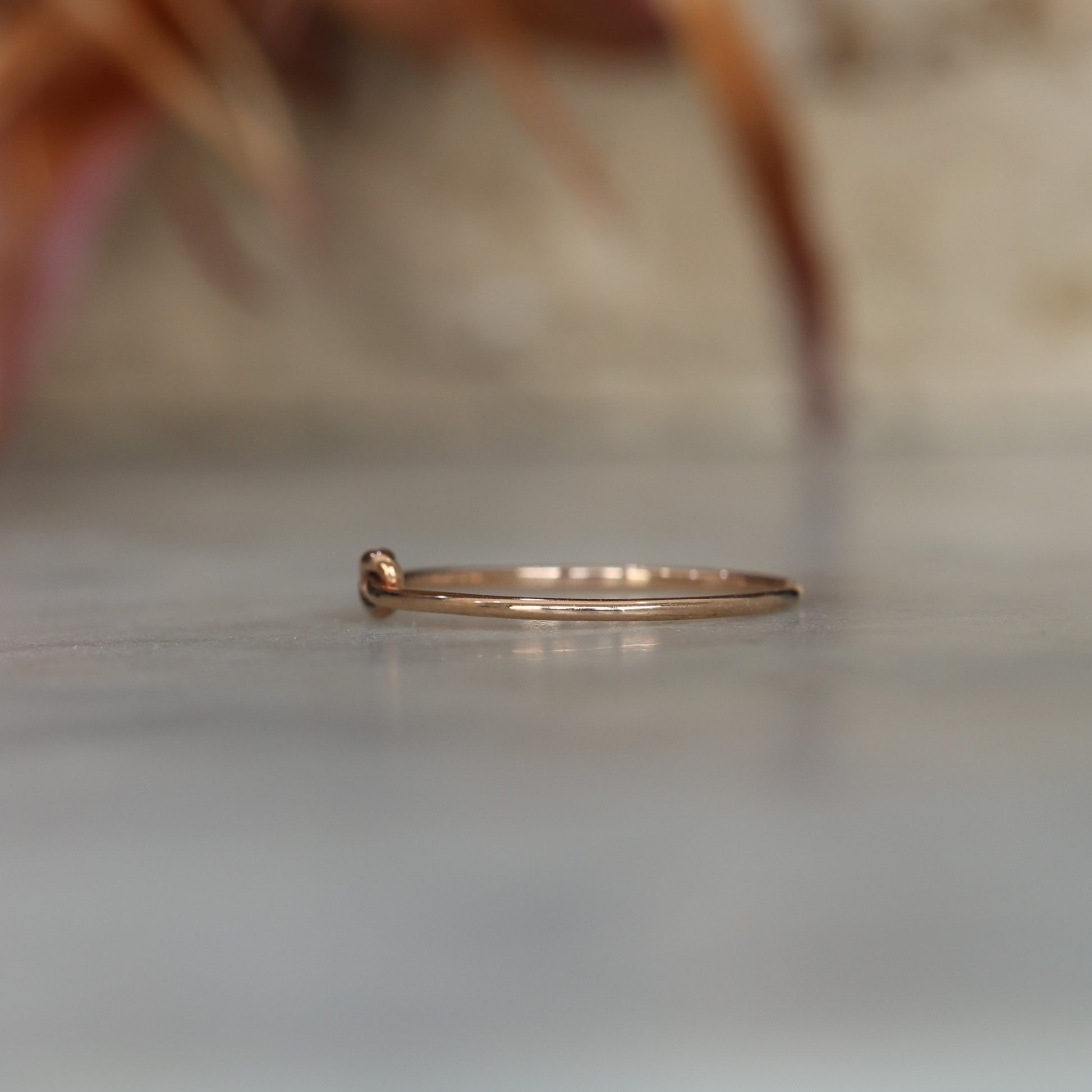 gold knot ring