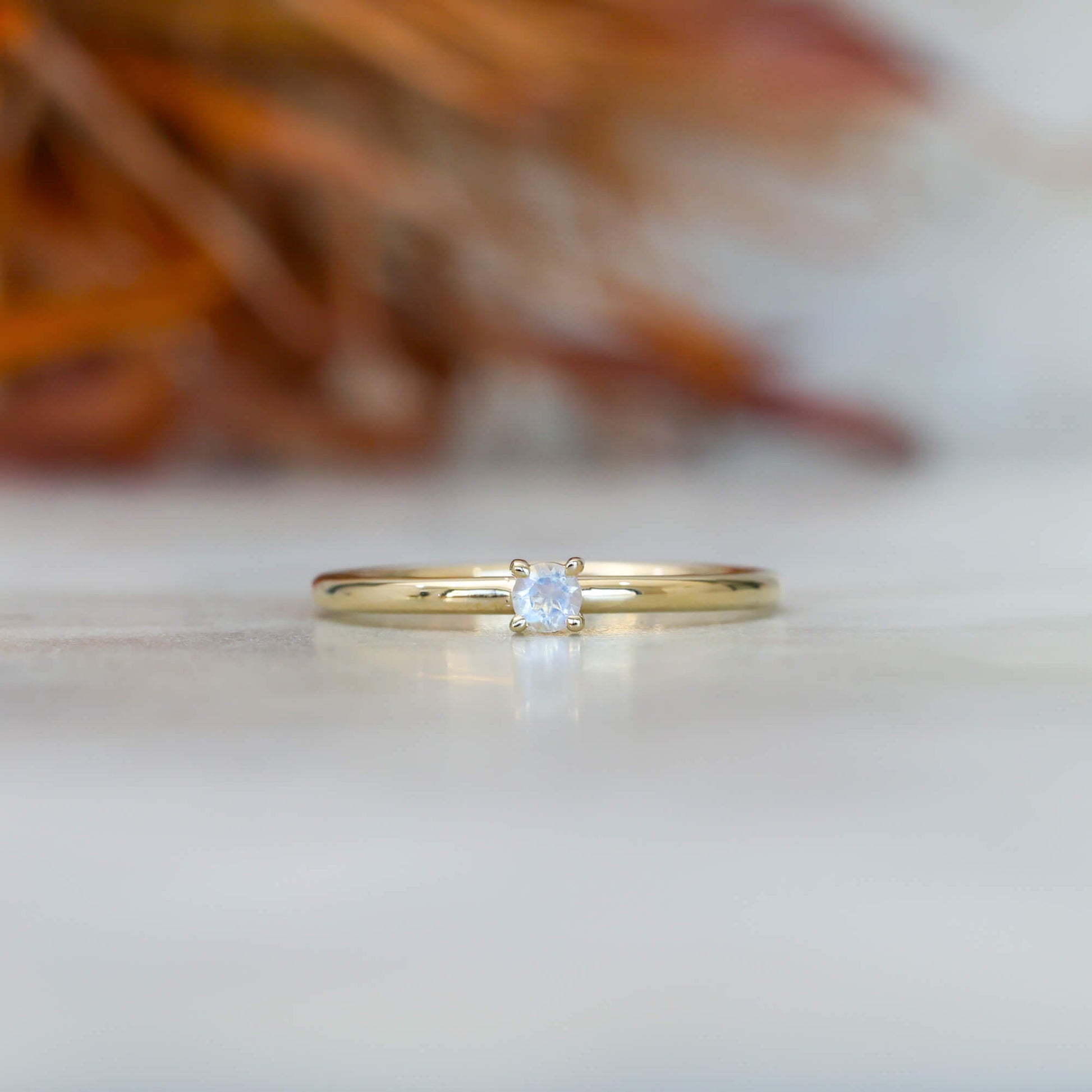 june birthstone stack ring moonstone
