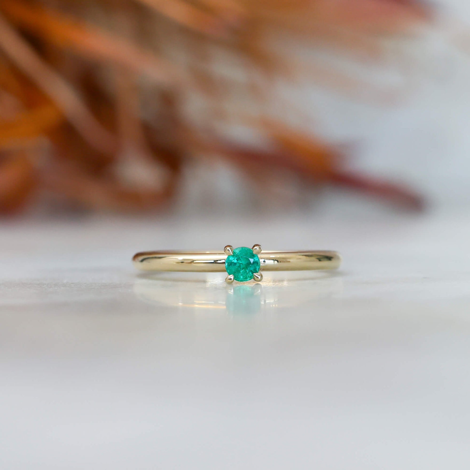 MAY EMERALD | BIRTHSTONE STACK RING