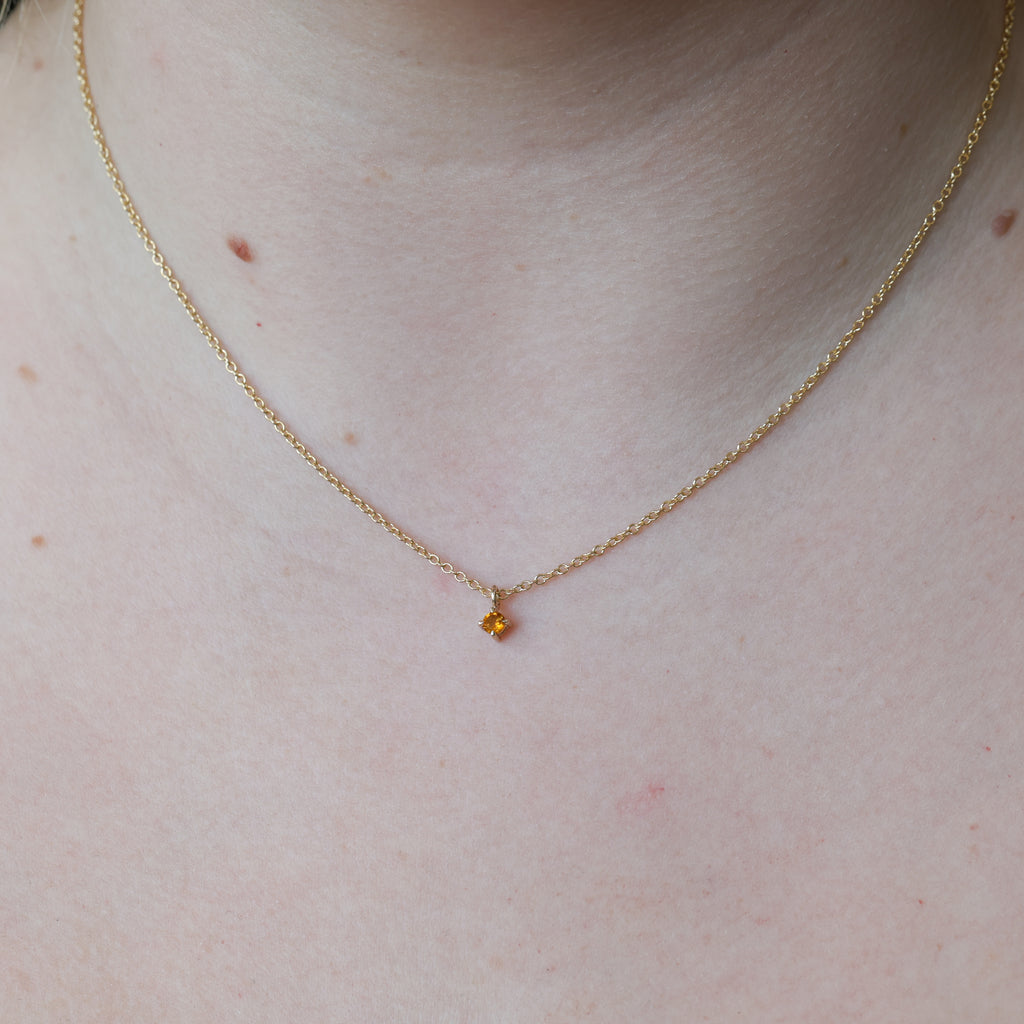 november birthstone necklace citrine