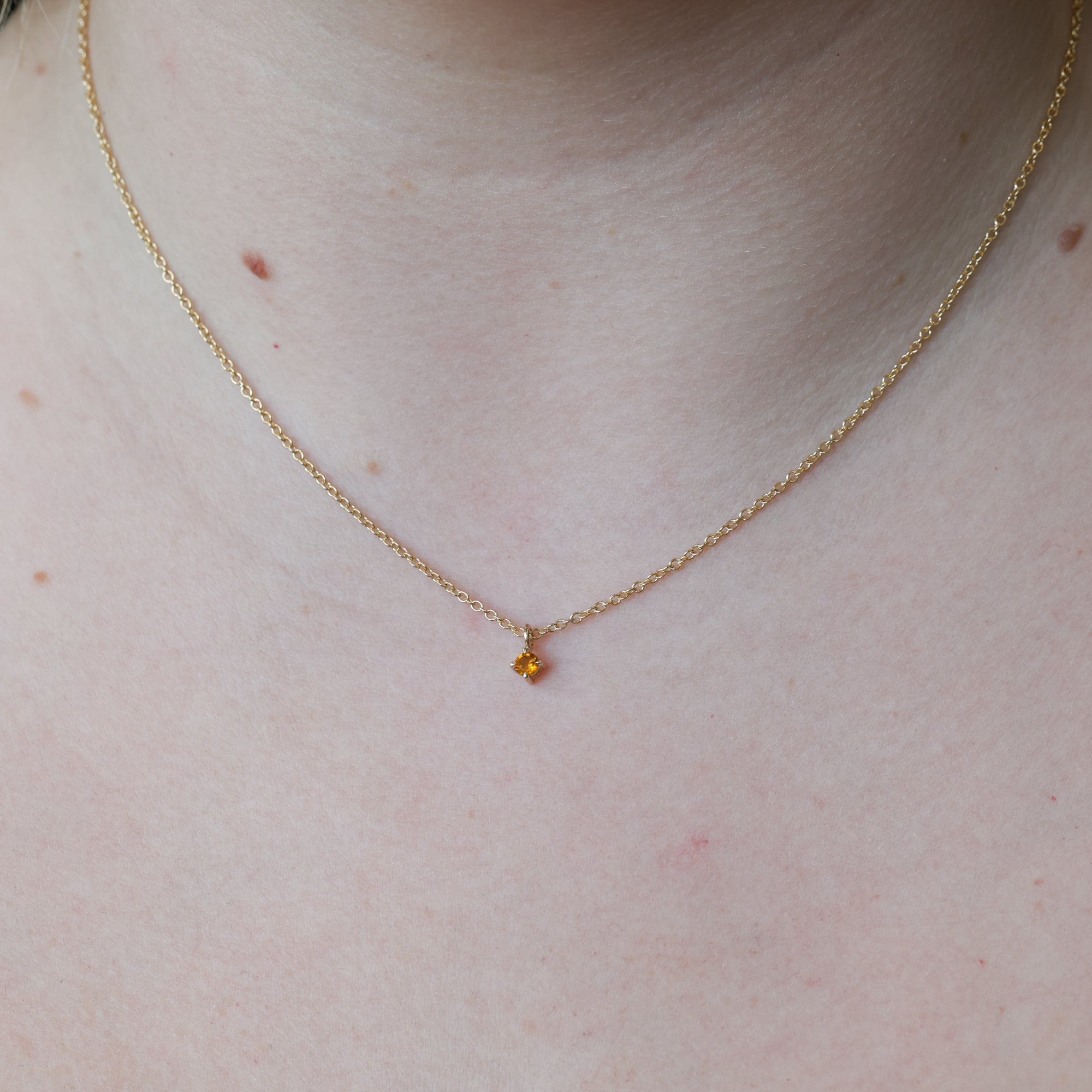 november birthstone necklace citrine