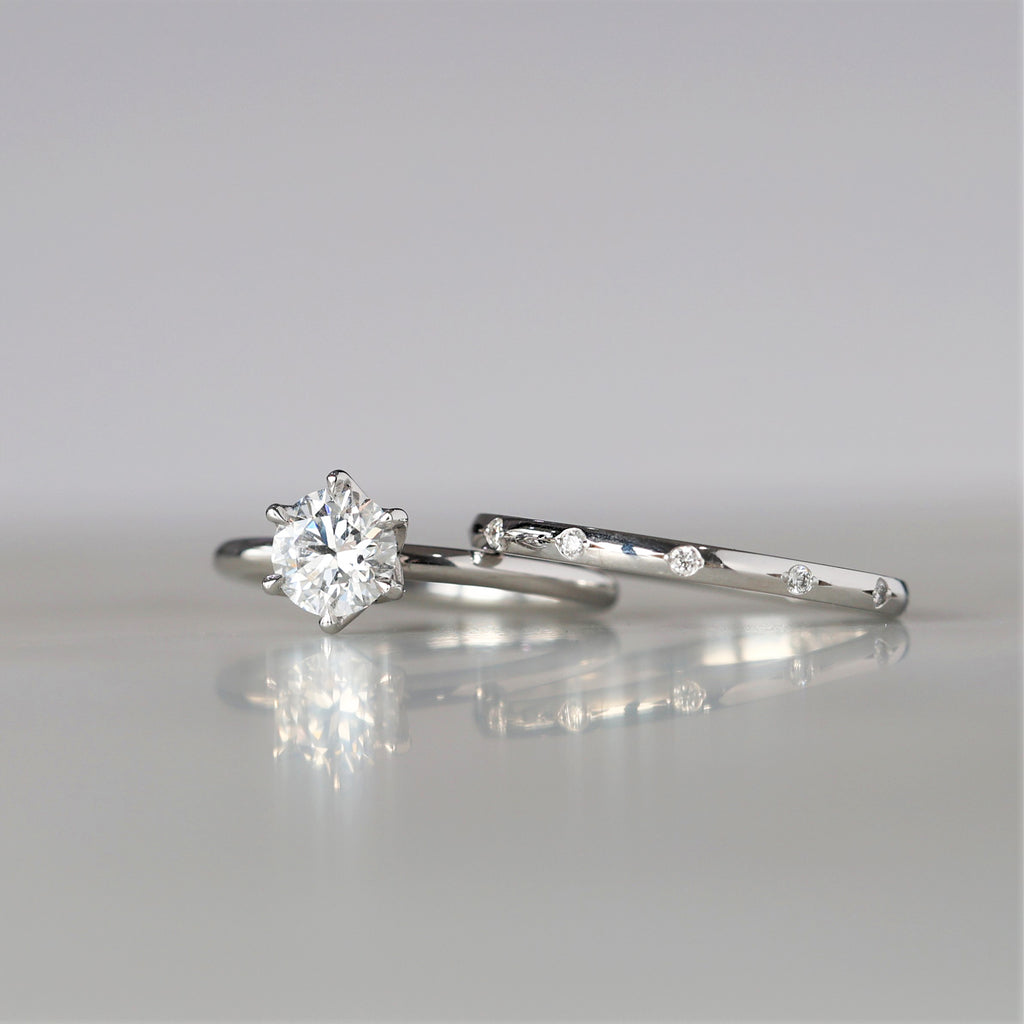 orbit diamond wedding band