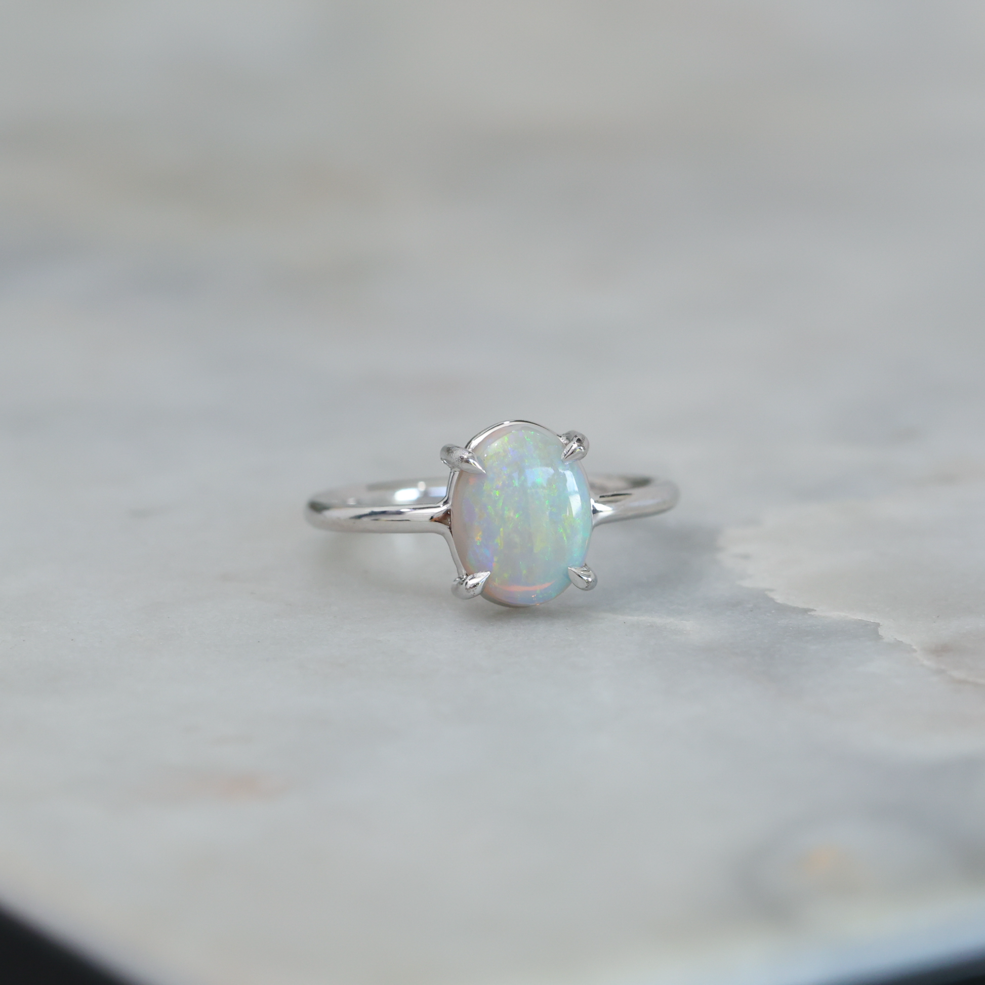 oval opal ring