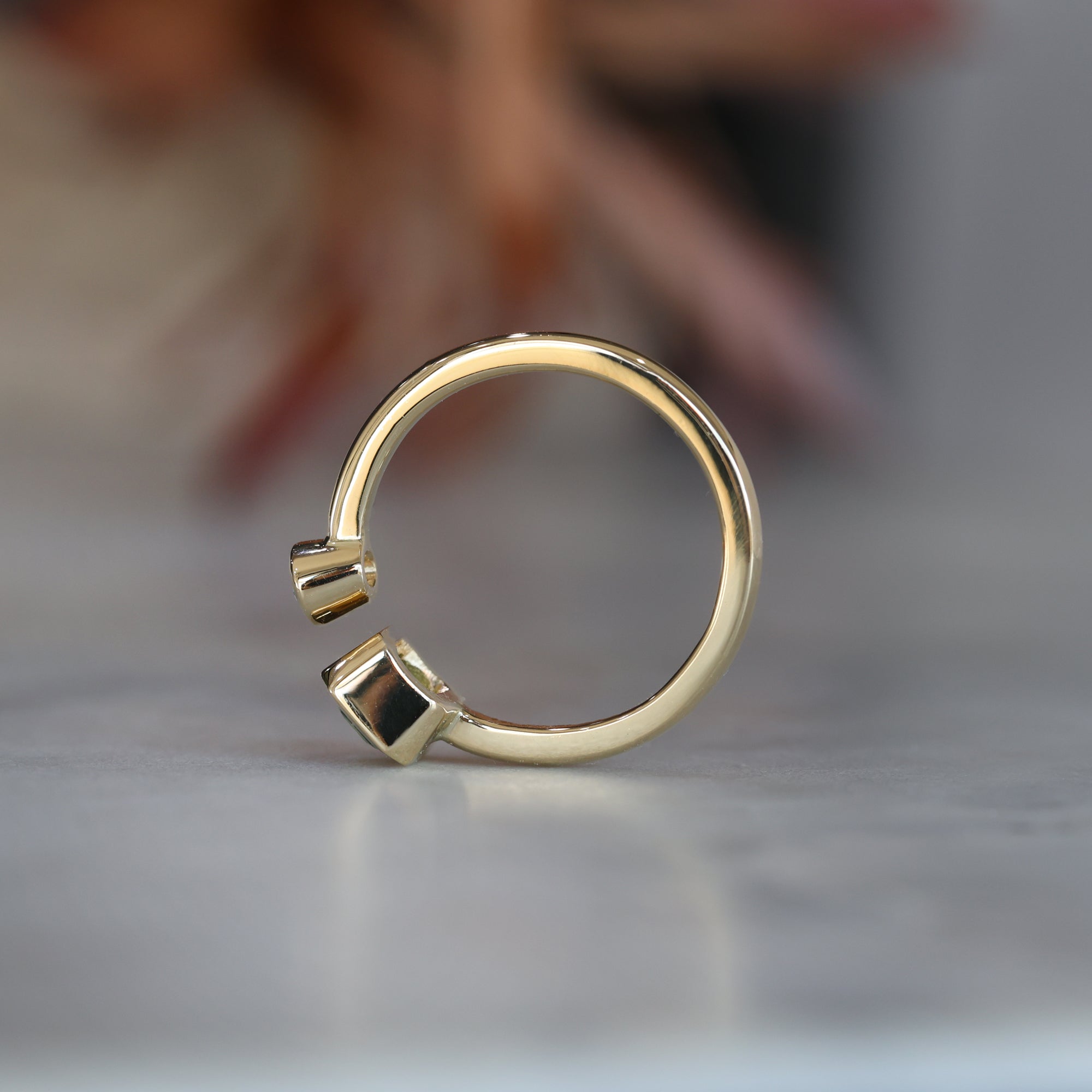 sapphire and diamond engagement ring