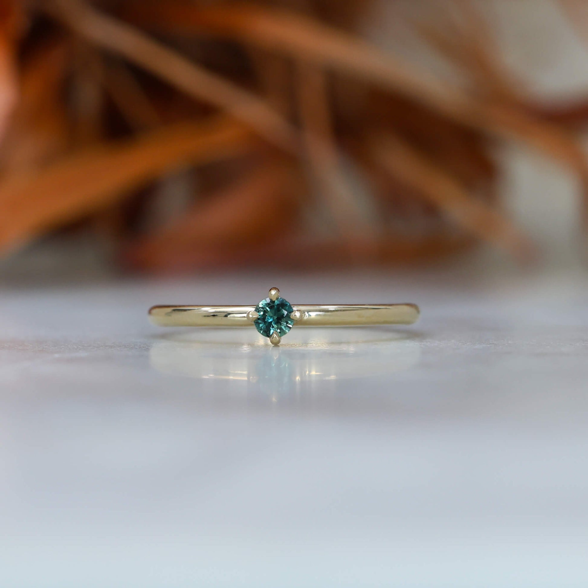 september birthstone stack ring