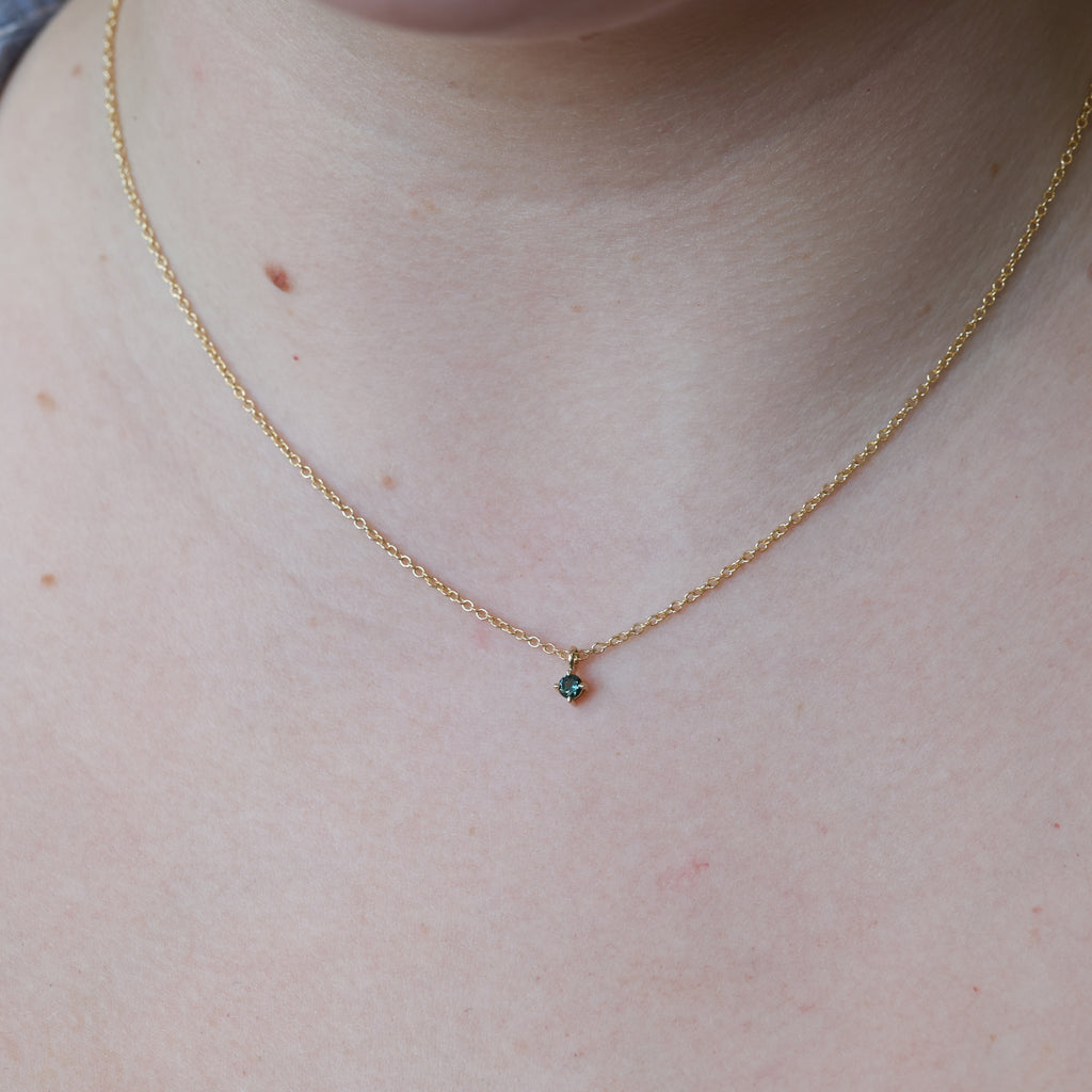 september sapphire birthstone necklace