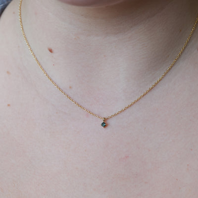 september sapphire birthstone necklace