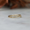textured billy wedding band profile