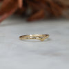 textured billy wedding band  side view