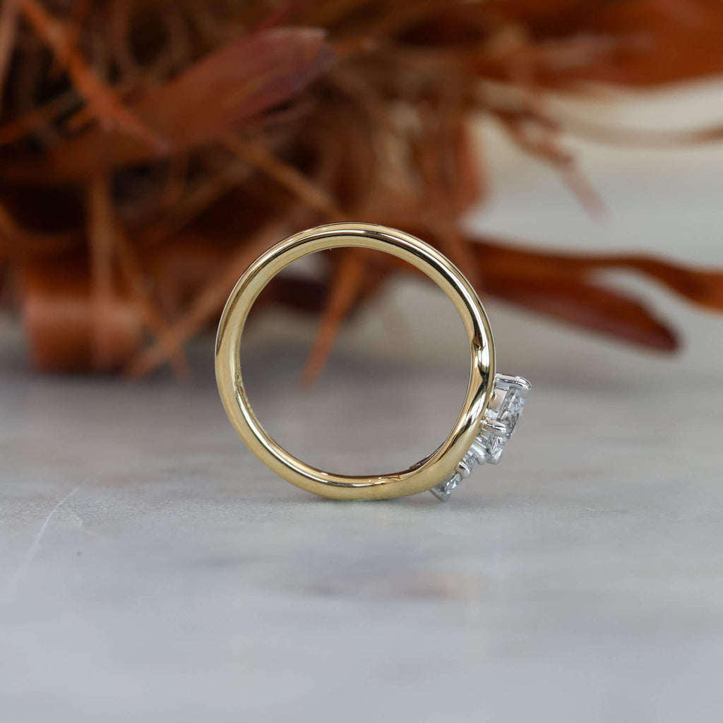 TOI ET MOI | 0.50CT ROUND & PEAR CUT DIAMOND ENGAGEMENT RING