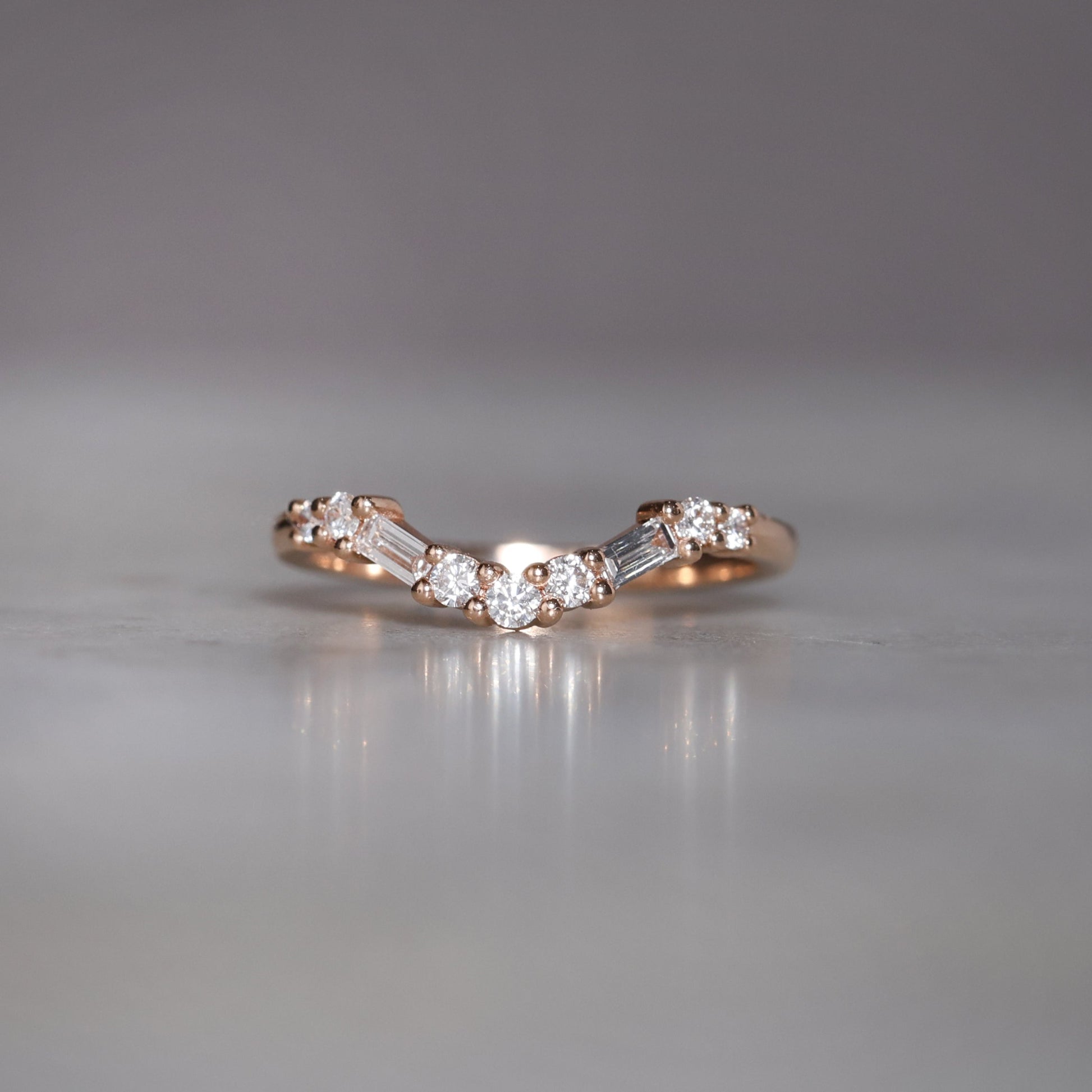 trilogy art deco wedding band