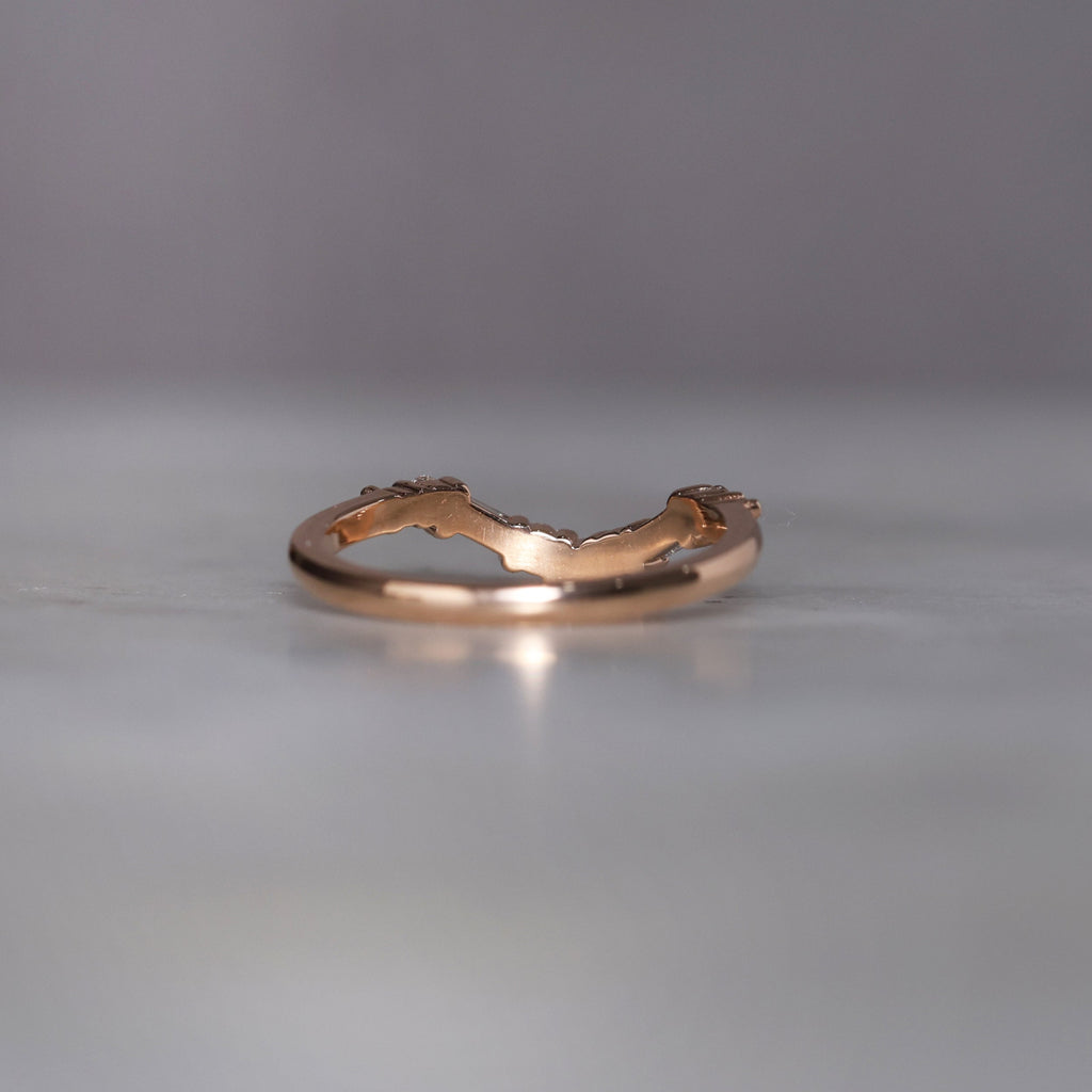 trilogy art deco wedding band