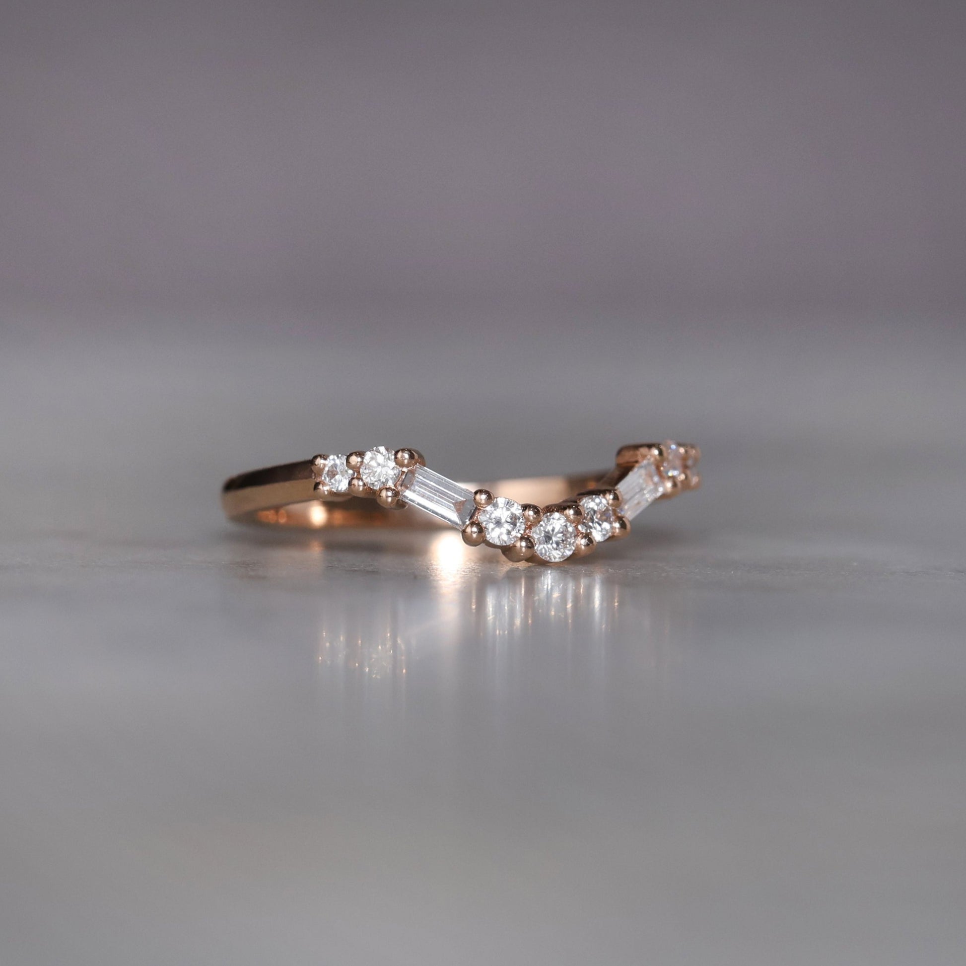 trilogy art deco wedding band