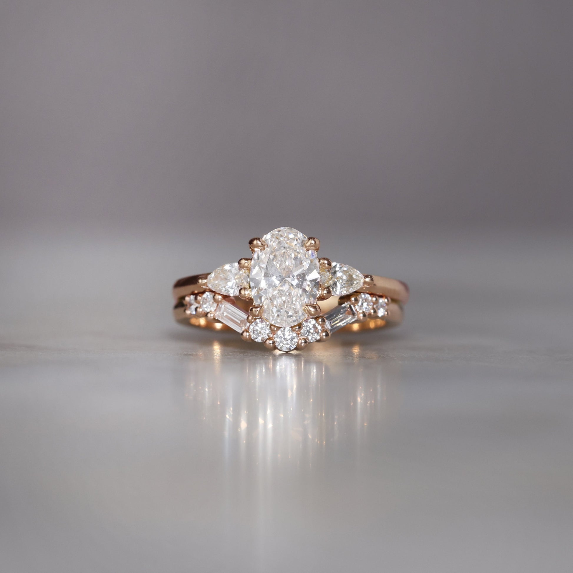 trilogy art deco wedding band