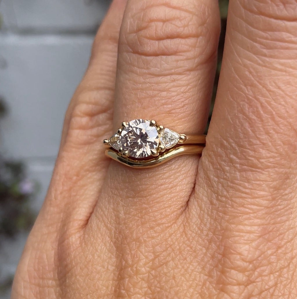 wave wedding band
